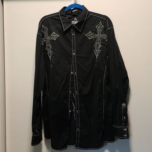 Roar long sleeve black shirt